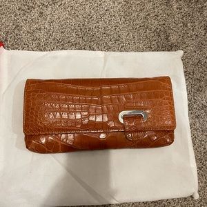 Real crocodile clutch / crossbody bag